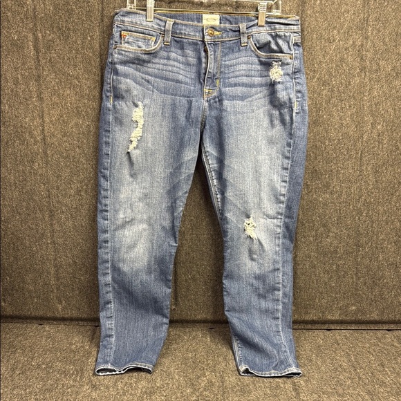 Hudson Jeans Denim - Hudson Blue Boyfriend Jeans with Distressed Details
